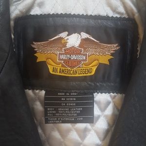 Harley Davidson ladies black leather jacket